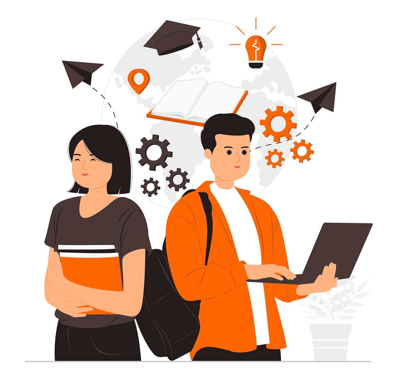 Person creating an account